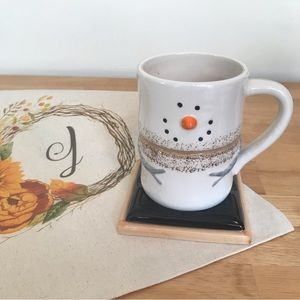 Snowman Marshmallow Chocolate Smores Coffee Tea Mug Cup Winter Christmas Holiday